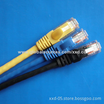 Passed Fluke Test Colorful Cat6 Patch Cables, UTP 24AWG Copper, 250MHz Frequency